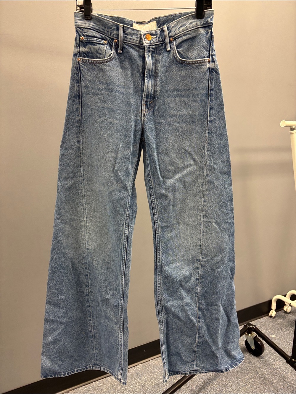 MOTHER Co- brand with SNACKS Light Blue Wide-Leg Flare Jeans NEW W/O TAG